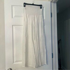 Shein White Maxi Cover Up Skirt